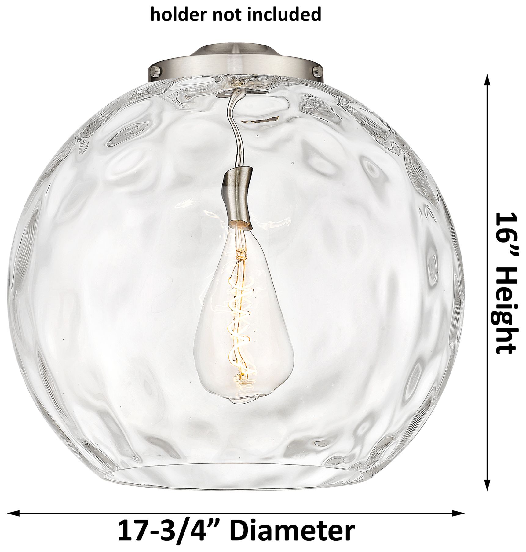 Image 5 Athens 18" 3-Light Oil Rubbed Bronze Pendant w/ Clear Water Glass Shad more views