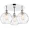 Athens 19.75" Wide 3 Light Polished Chrome Flush Mount w/ Water Glass
