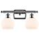 Athens 2 Light 16" Bath Light - Polished Chrome - Matte White Shade