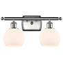 Athens 2 Light 16" LED Bath Light - Brushed Satin Nickel - White Shade