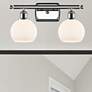 1_Athens 2 Light 16" LED Bath Light - Polished Chrome - Matte White Shad