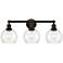 Athens 24" 3-Light Oil Rubbed Bronze Bath Light w/ Clear Shade