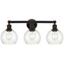 1_Athens 24" 3-Light Oil Rubbed Bronze Bath Light w/ Clear Shade
