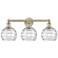 Athens 26" Wide 3 Light Antique Brass Bath Vanity Light w/ Deco Swirl