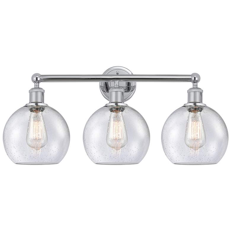 Image 1 Athens 26" Wide 3 Light Polished Chrome Bath Vanity Light With Seedy S