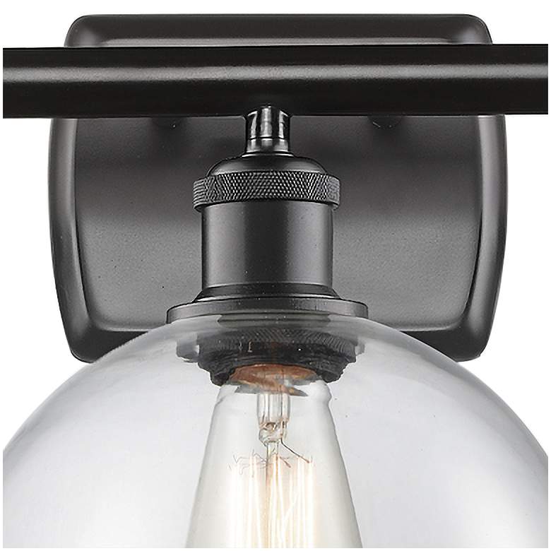 Image 3 Athens 26" Wide Matte Black 3-Light Bath Vanity Light more views