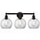 Athens 26"W 3 Light Oil Rubbed Bronze Bath Vanity Light With Clear Sha