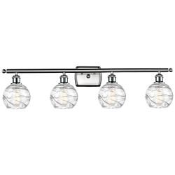 Athens 35 3/4" Wide Brushed Satin Nickel 4-Light Bath Light