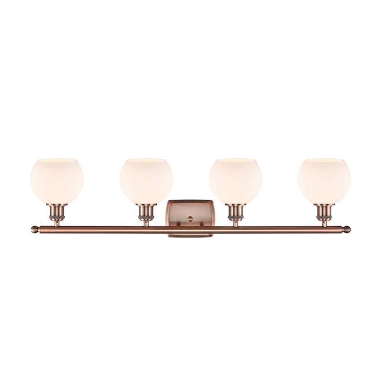 Image 2 Athens 36" Wide Antique Copper 4-Light LED Bath Vanity Light more views
