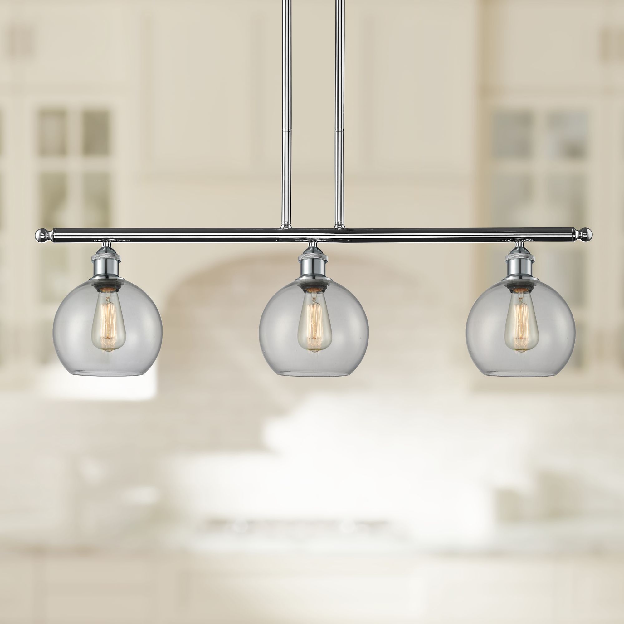 chrome kitchen island pendants