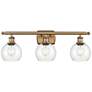 Athens 6" 3 Light 26" Bath Light - Brushed Brass - Clear Shade