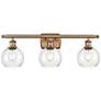 Athens 6" 3 Light 26" Bath Light - Brushed Brass - Seedy Shade
