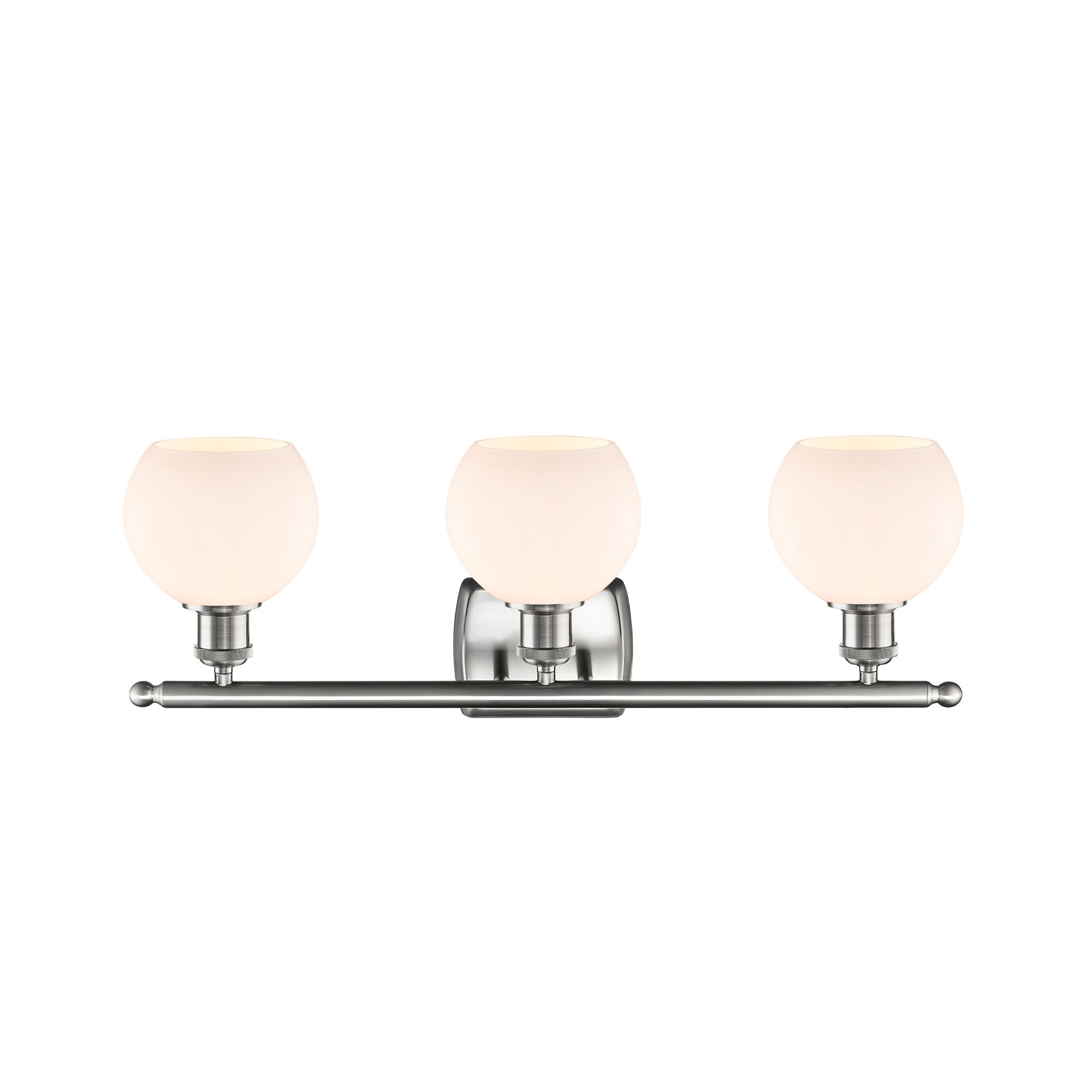 Image 2 Athens 6" 3 Light 26" Bath Light - Brushed Satin Nickel - Matte W more views