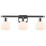 Athens 6" 3 Light 26" Bath Light - Polished Chrome - Matte White