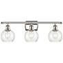 Athens 6" 3 Light 26" Bath Light - Polished Nickel - Seedy Shade