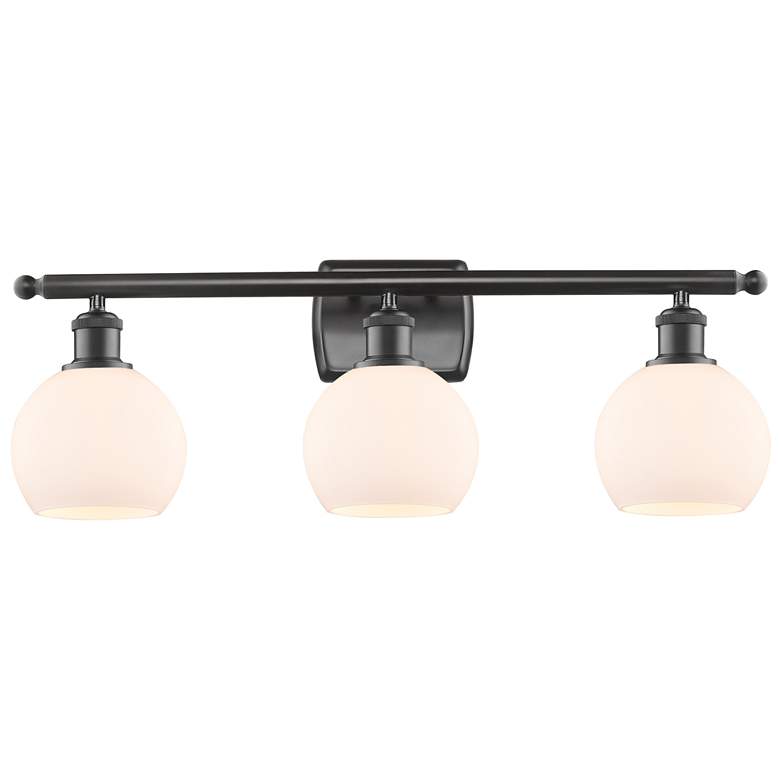 Image 1 Athens 6" 3 Light 26" LED Bath Light - Oil Rubbed Bronze - White