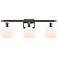Athens 6" 3 Light 26" LED Bath Light - Polished Chrome - Matte Wh