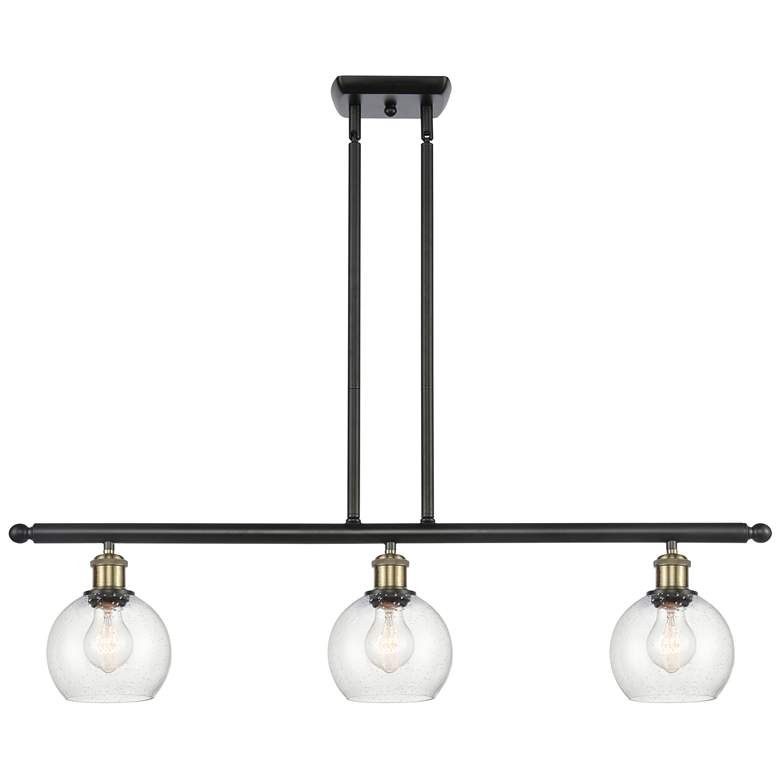 Image 1 Athens 6" 3 Light 36" Island Light - Black Antique Brass - Seedy