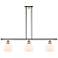Athens 6" 3 Light 36" Island Light - Polished Nickel  - Matte Whi