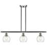Athens 6" 3 Light 36" LED Island Light - Brushed Satin Nickel  -