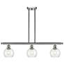 Athens 6" 3 Light 36" LED Island Light - Brushed Satin Nickel  -