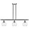 Athens 6" 3 Light 36" LED Island Light - Brushed Satin Nickel  -