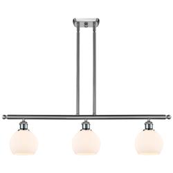 Athens 6" 3 Light 36" LED Island Light - Brushed Satin Nickel  -