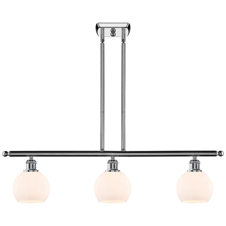 Image 1 Athens 6" 3 Light 36" LED Island Light - Polished Chrome - Matte