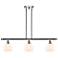 Athens 6" 3 Light 36" LED Island Light - Polished Chrome - Matte