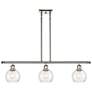 Athens 6" 3 Light 36" LED Island Light - Polished Nickel  - Seedy
