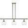 Athens 6" 3 Light 36" LED Island Light - Polished Nickel  - Seedy