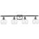 Athens 6" 4 Light 36" Bath Light - Brushed Satin Nickel - Clear S