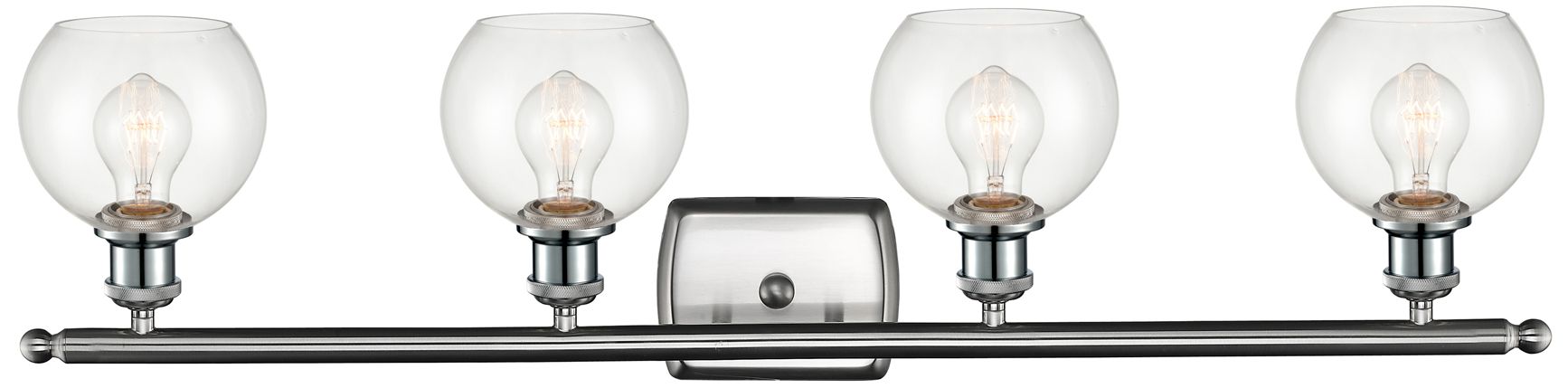 Image 2 Athens 6" 4 Light 36" Bath Light - Brushed Satin Nickel - Clear S more views