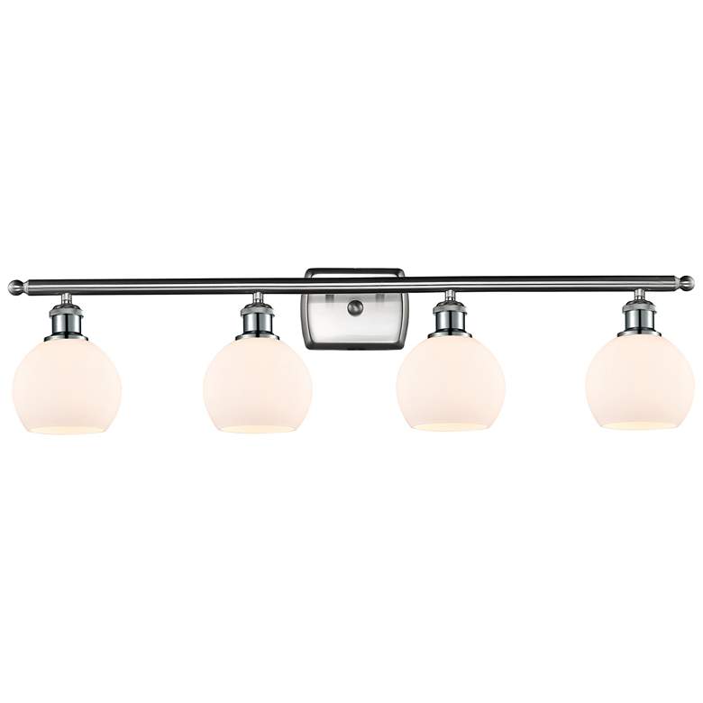 Image 1 Athens 6" 4 Light 36" Bath Light - Brushed Satin Nickel - Matte W