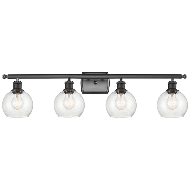 Image 1 Athens 6" 4 Light 36" Bath Light - Oil Rubbed Bronze - Seedy Shad