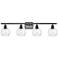 Athens 6" 4 Light 36" Bath Light - Oil Rubbed Bronze - Seedy Shad