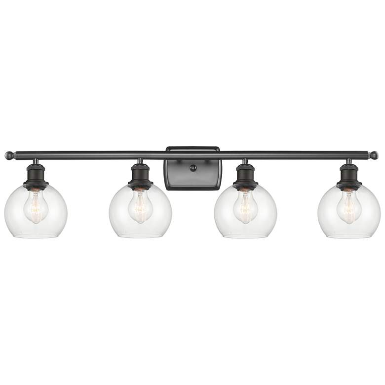 Image 1 Athens 6 inch 4 Light 36 inch LED Bath Light - Oil Rubbed Bronze - Clear 