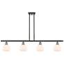 Athens 6" 4 Light 48" Island Light - Black Antique Brass  - Matte