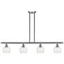 Athens 6" 4 Light 48" Island Light - Brushed Satin Nickel  - Seed