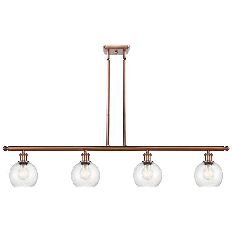 Image 1 Athens 6" 4 Light 48" LED Island Light - Antique Copper - Seedy