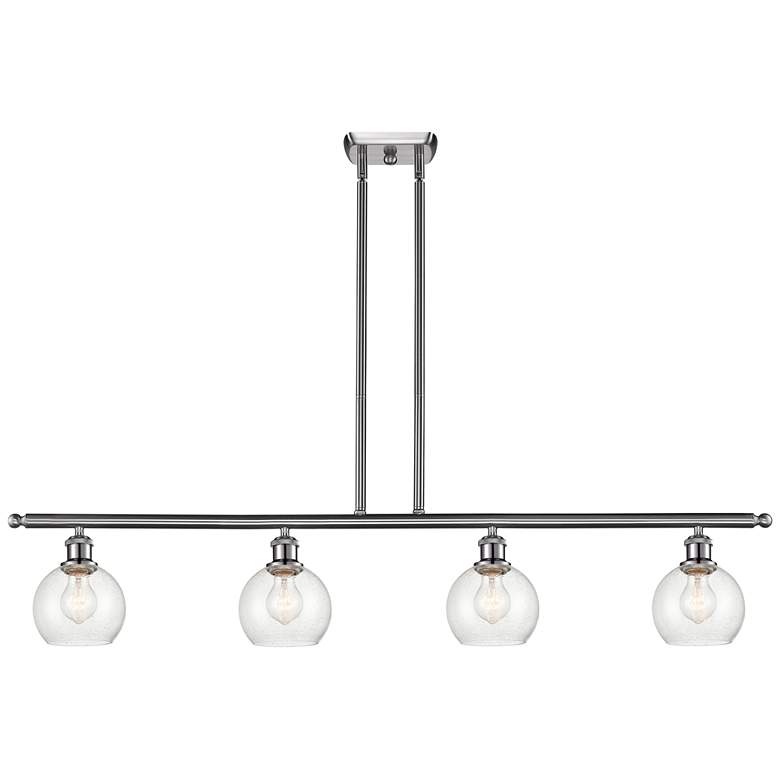 Image 1 Athens 6" 4 Light 48" LED Island Light - Brushed Satin Nickel  -