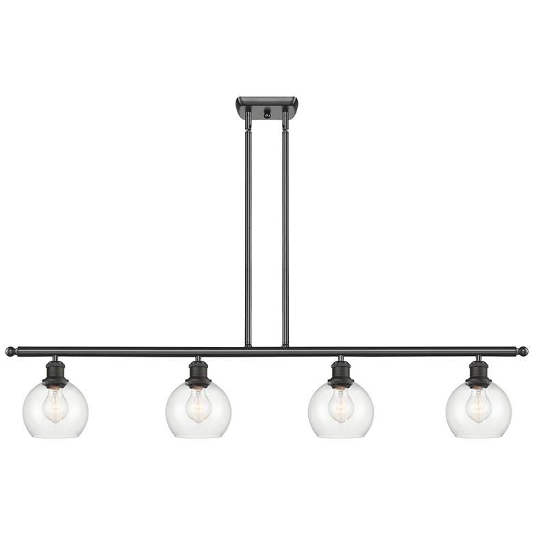 Image 1 Athens 6" 4 Light 48" LED Island Light - Oil Rubbed Bronze - Cle