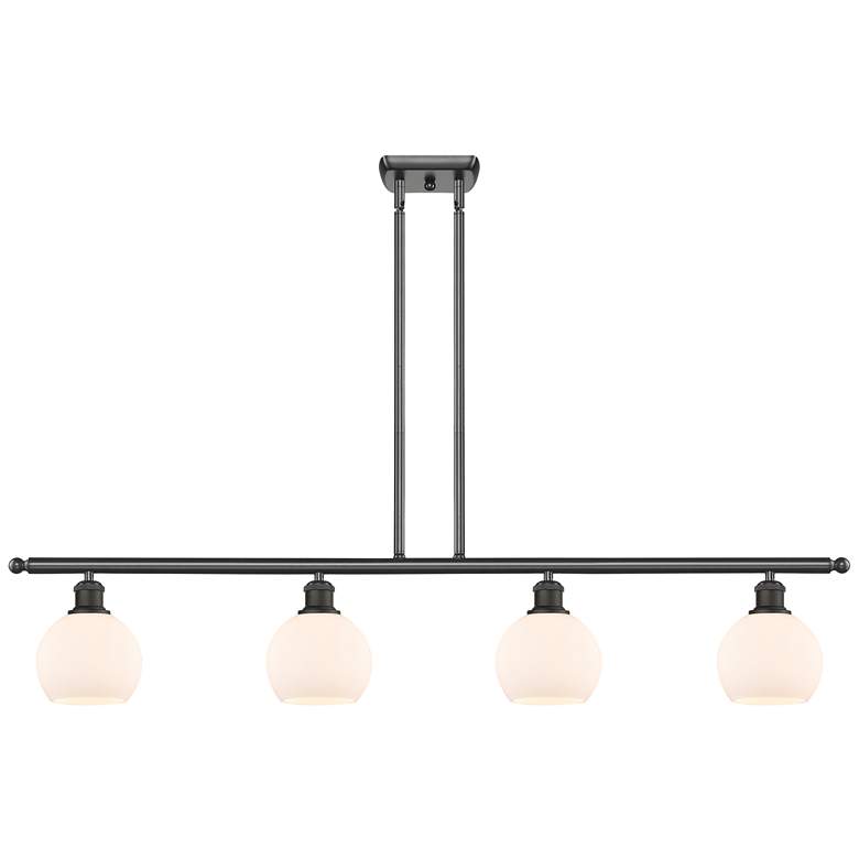 Image 1 Athens 6" 4 Light 48" LED Island Light - Oil Rubbed Bronze  - Mat