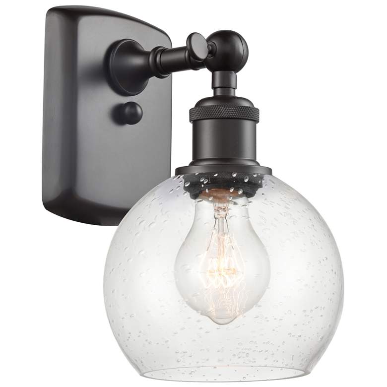 Image 1 Athens 6" Incandescent Sconce - Bronze Finish - Seedy Shade