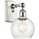 Athens 6" Incandescent Sconce - White & Chrome Finish - Seedy Shad