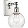Athens 6" Incandescent Sconce - White &#38; Chrome Finish - Seedy Shad