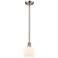 Athens 6" LED Mini Pendant - Brushed Satin Nickel - Matte White Shade