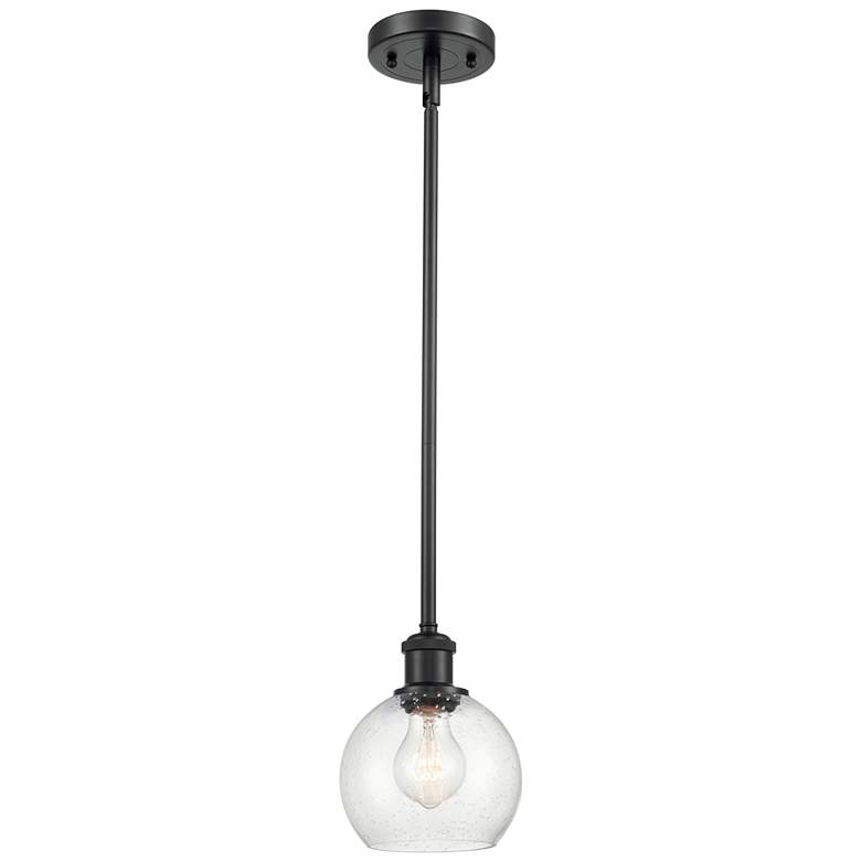 Image 1 Athens 6" LED Mini Pendant - Matte Black - Seedy Shade