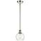 Athens 6" LED Mini Pendant - Polished Nickel - Clear Shade