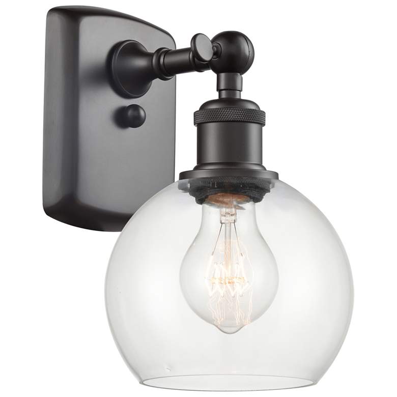 Image 1 Athens 6" LED Sconce - Bronze Finish - Clear Shade